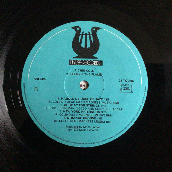 Richie Cole : Keeper Of The Flame (LP, Album)