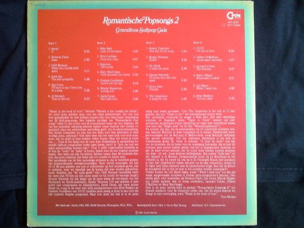 Various : Romantische Popsongs 2 (2xLP, Comp, Gat)