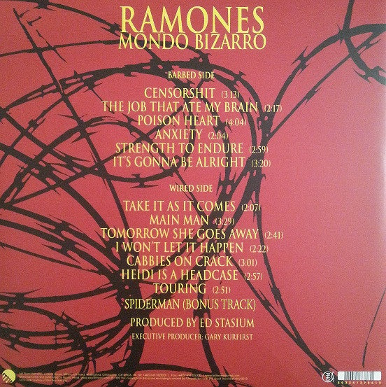Ramones : Mondo Bizarro (LP, Album, RE, Gat)