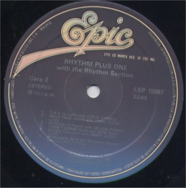 The Rhythm Section (7) : Rhythm + 1 (LP, RE)