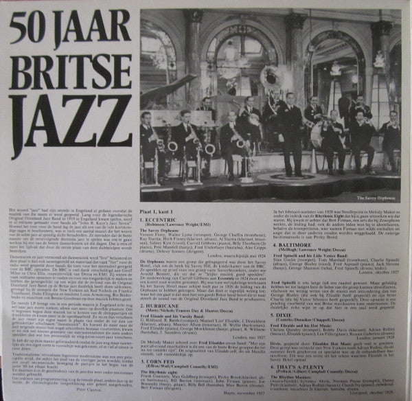 Various : 50 Jaar Britse Jazz (2xLP, Comp, Mono)