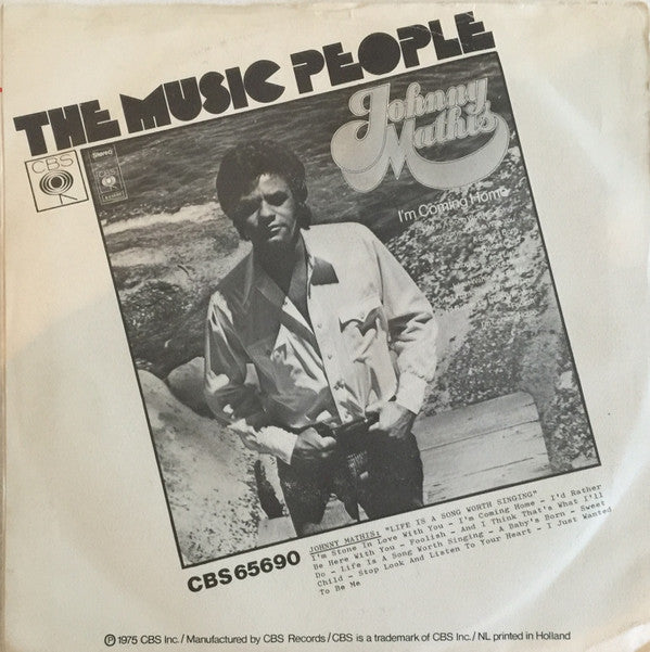 Johnny Mathis : I'm Stone In Love With You (7", Single)