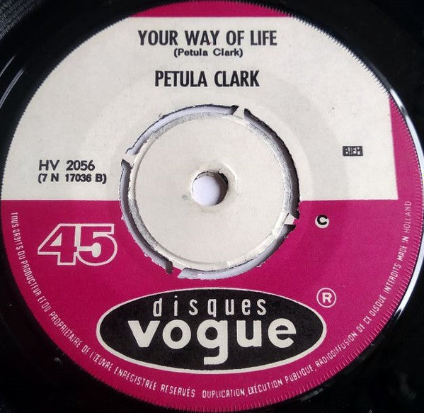 Petula Clark : I Couldn't Live Without Your Love (7", Single)