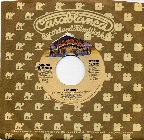 Donna Summer : Bad Girls (7", Single, 56)