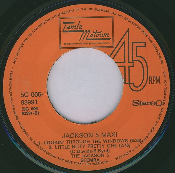 Michael Jackson / The Jackson 5 : Jackson 5 Maxi (7", Maxi, Fuc)