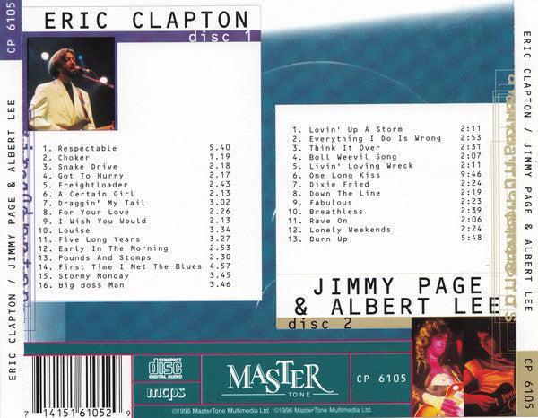 Eric Clapton / Jimmy Page & Albert Lee : Eric Clapton / Jimmy Page & Albert Lee (2xCD, Comp)