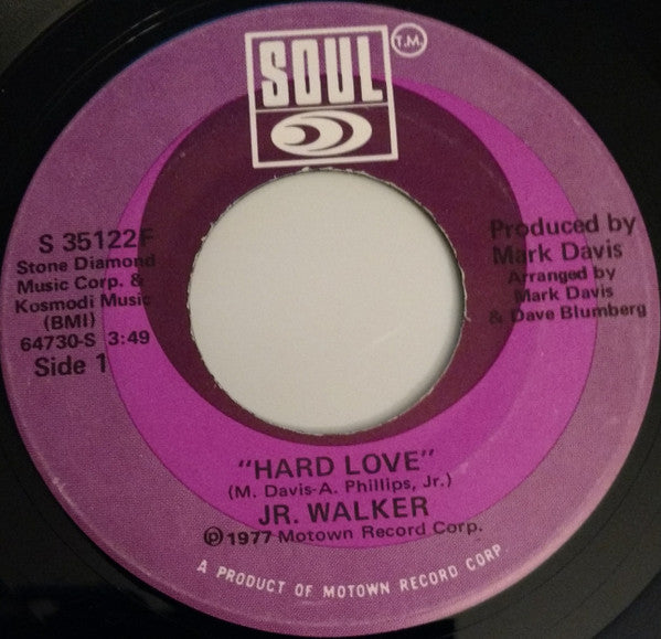 Junior Walker : Hard Love / Whopper Bopper Show Stopper (7", Single)