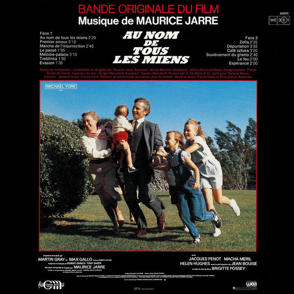 Maurice Jarre : Au Nom De Tous Les Miens (Bande Originale Du Film) (LP, Album, Gat)