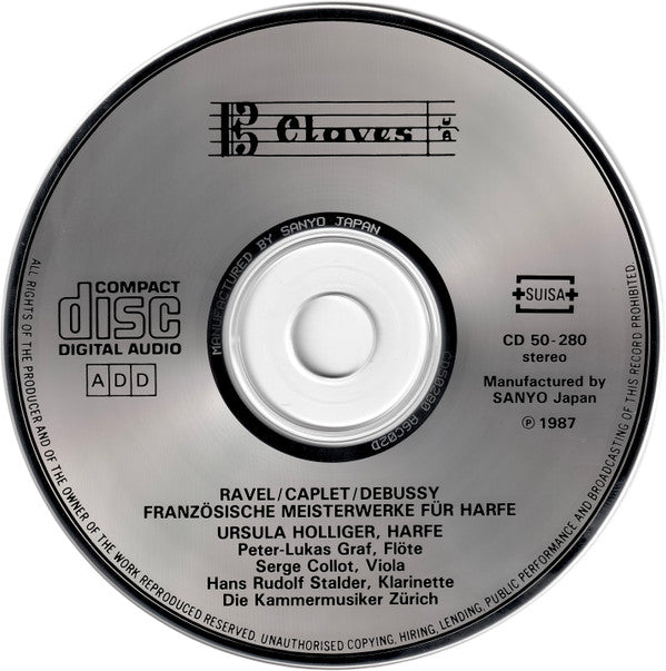 Ursula Holliger, Claude Debussy, Maurice Ravel, André Caplet : Französische Meisterwerke Für Harfe - Chefs-D'Œuvres Français Pour Harpe (CD)