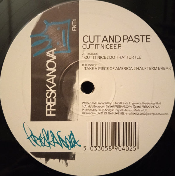 Cut And Paste : Cut It Nice E.P. (12", EP)