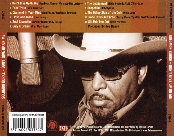 Solomon Burke : Don't Give Up On Me (CD, Album)