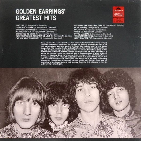 Golden Earring : Golden Earrings' Greatest Hits (LP, Comp, RE)