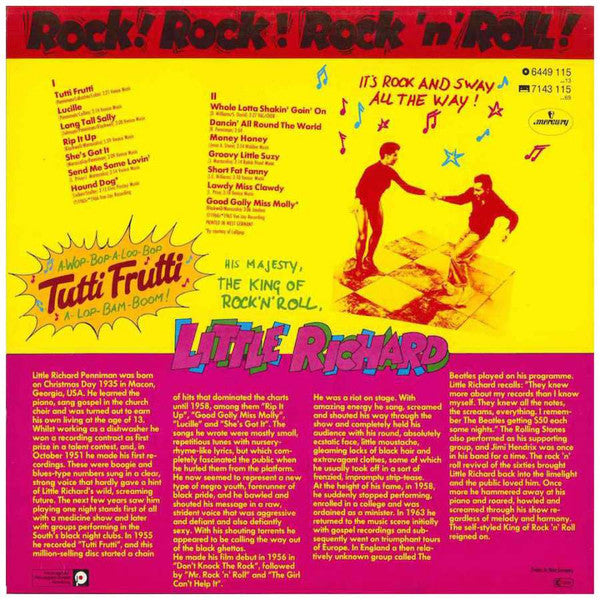 Little Richard : Rock! Rock! Rock 'N Roll! (LP, Comp)
