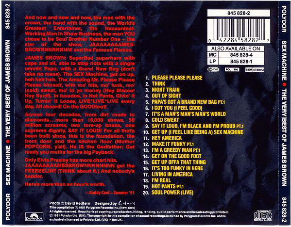 James Brown : Sex Machine: The Very Best Of James Brown (CD, Comp)