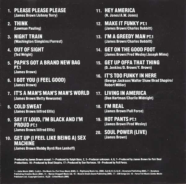 James Brown : Sex Machine: The Very Best Of James Brown (CD, Comp)