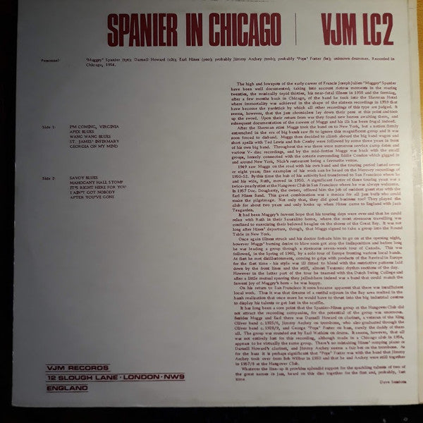 Spanier* : Spanier In Chicago (LP, Album)