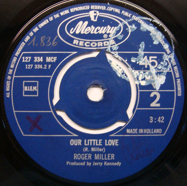 Roger Miller : Little Green Apples (7", Single)