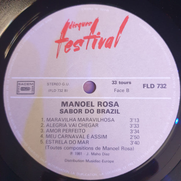 Manoel Rosa (2) : Sabor Do Brazil (LP, Album)
