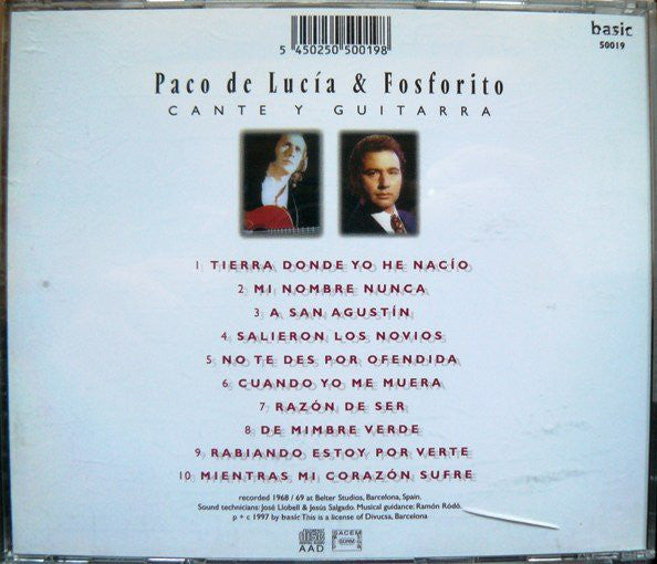 Paco De Lucía & Fosforito : Cante Y Guitarra (CD, Comp)