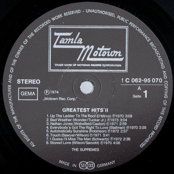 The Supremes : Greatest Hits II (LP, Comp)