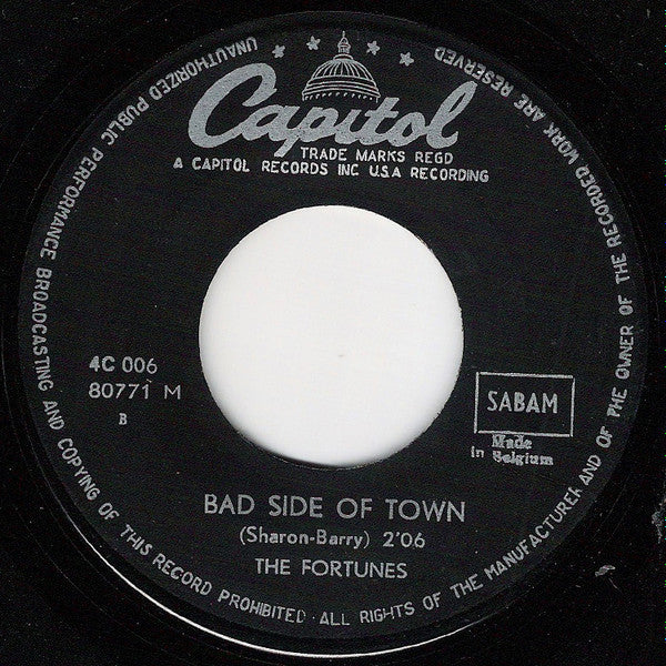 The Fortunes : Here Comes That Rainy Day Feeling Again (7", Single)