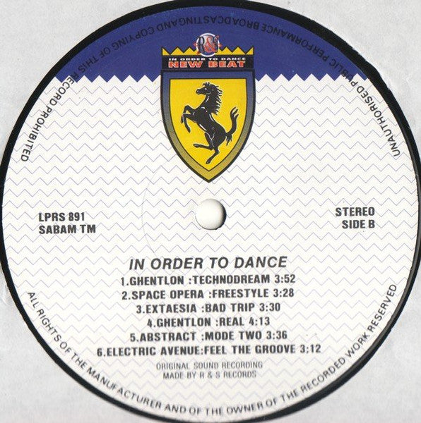 Various : In Order To Dance (LP, Comp)