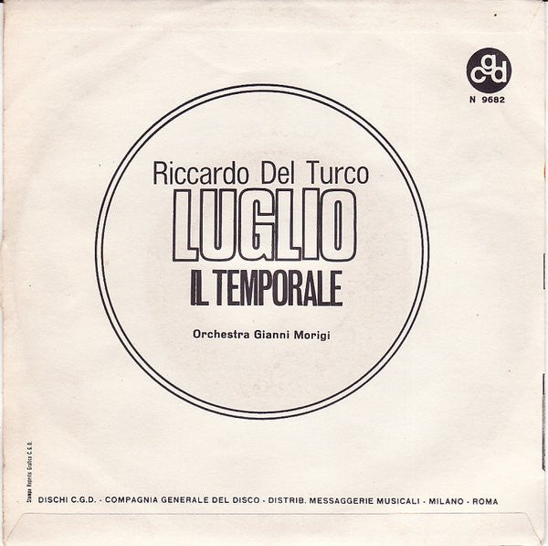 Riccardo Del Turco : Luglio  (7", Single)