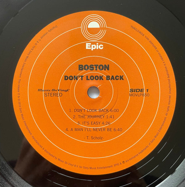 Boston : Don't Look Back (LP, Album, RE, 180)
