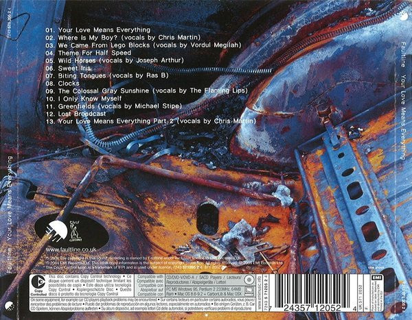 Faultline : Your Love Means Everything (CD, Album, Copy Prot., RE)