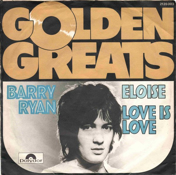 Barry Ryan : Eloise / Love Is Love (7", Single, RE)