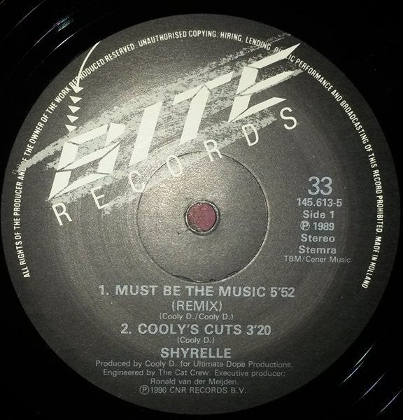 Shyrelle : Must Be The Music (Remix) (12")