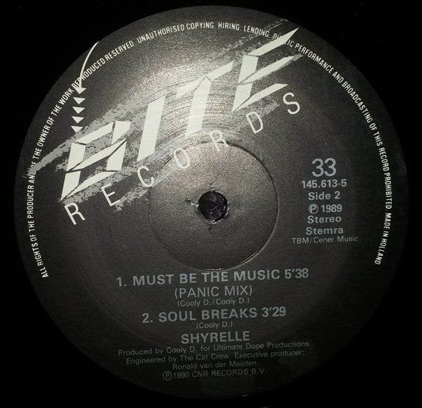 Shyrelle : Must Be The Music (Remix) (12")