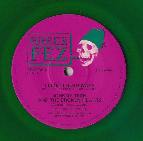 Johnny Teen & The Broken Hearts : She Stinks Of Sex (7", Single, Gre)