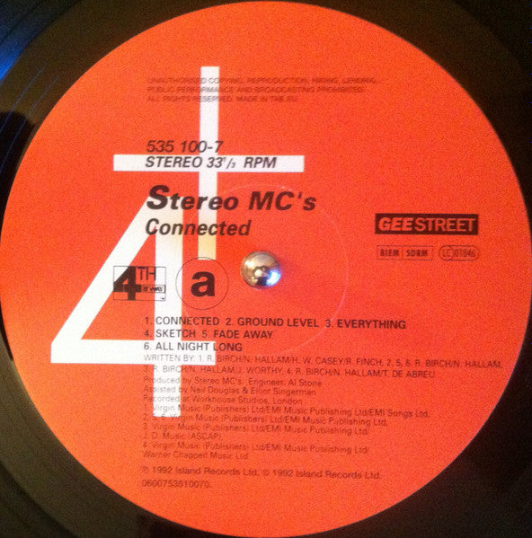 Stereo MC's : Connected (LP, Album, RE, 180)