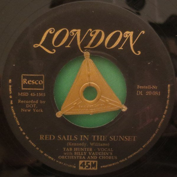 Tab Hunter : Young Love (7", Single)