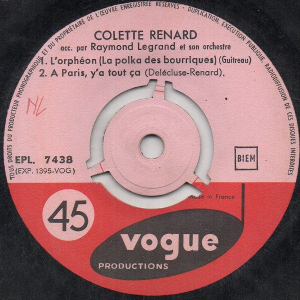 Colette Renard : 7 - Croquemitoufle (7", EP, Mono, RE, 3-p)