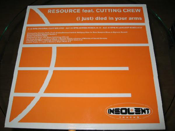 Resource (2) : (I Just) Died in Your Arms (12")