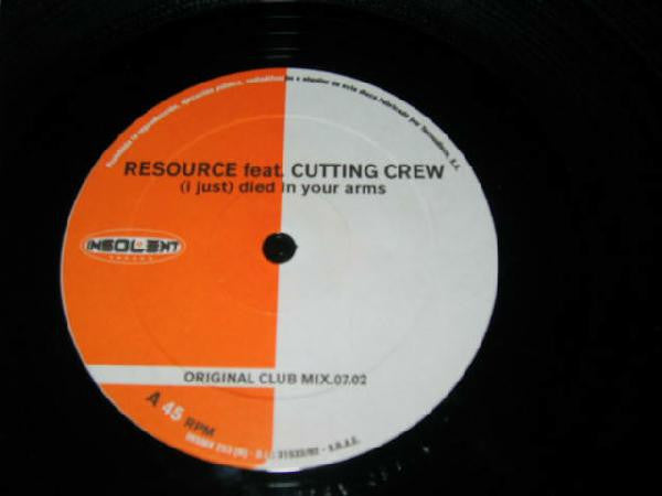 Resource (2) : (I Just) Died in Your Arms (12")