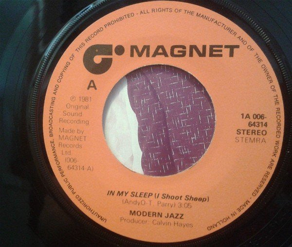 Modern Jazz (2) : In My Sleep (I Shoot Sheep) (7", Single)