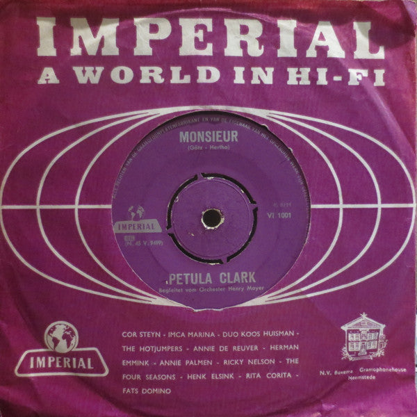 Petula Clark : Monsieur / Kapitän Kapitän (7", Single)