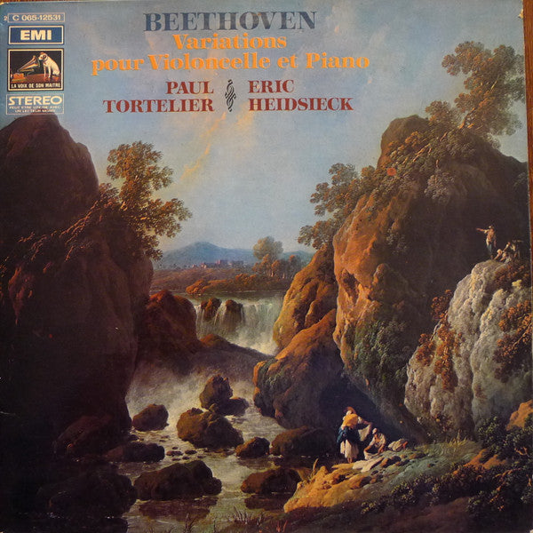 Ludwig van Beethoven, Paul Tortelier, Eric Heidsieck : Variations Pour Violoncelle Et Piano (LP)