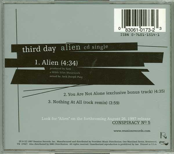 Third Day : Alien CD Single (Minimax, Single)