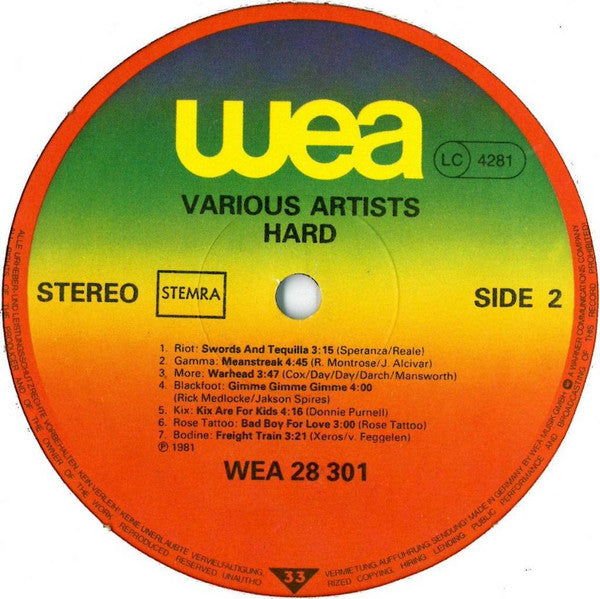 Various : Hard (LP, Comp)