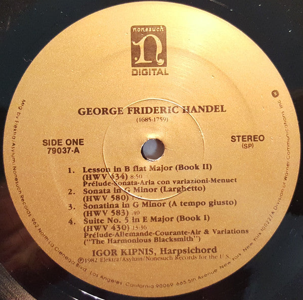 Georg Friedrich Händel, Igor Kipnis : The Virtuoso Handel (LP, Album)