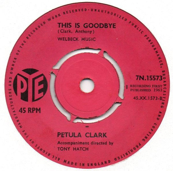 Petula Clark : Baby It's Me (7", Single)