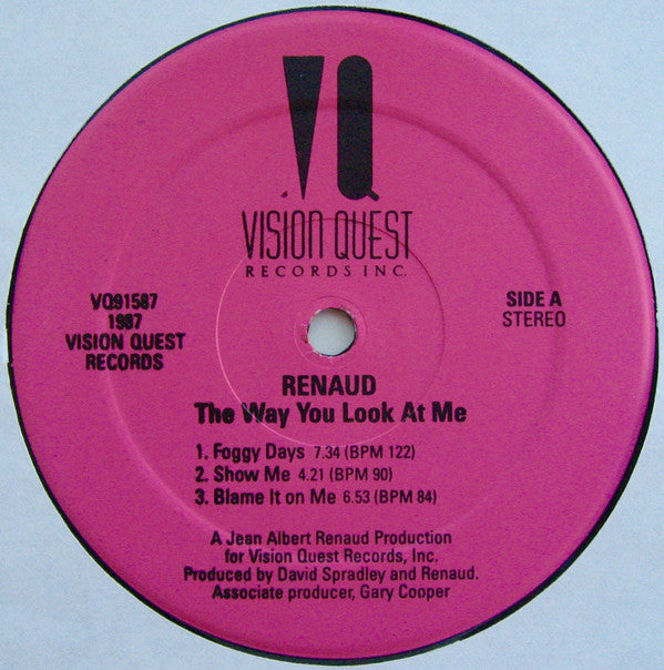 Jean Albert Renaud : The Way You Look At Me (LP, Album)