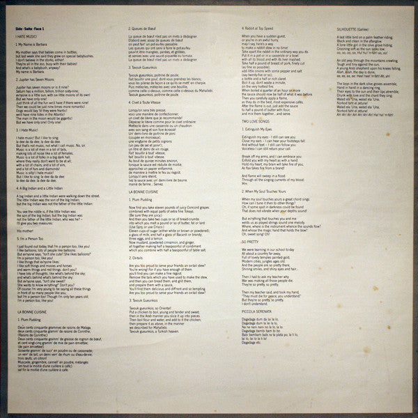 Leonard Bernstein - Roberta Alexander, Tan Crone : Songs (LP)