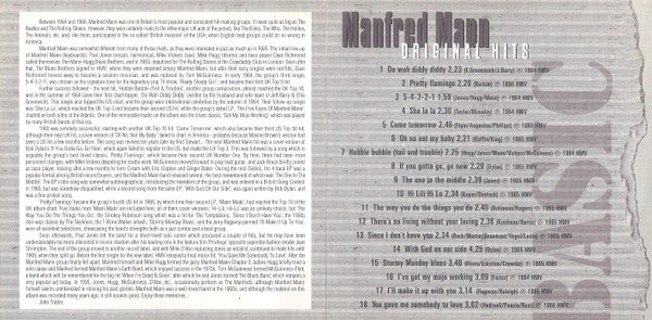 Manfred Mann : Original Hits (CD, Comp)