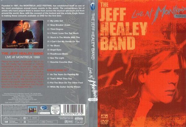The Jeff Healey Band : Live At Montreux 1999 (DVD-V, Multichannel, PAL, Reg)