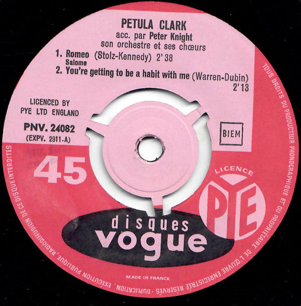 Petula Clark : Roméo (Salomé) (7", EP)